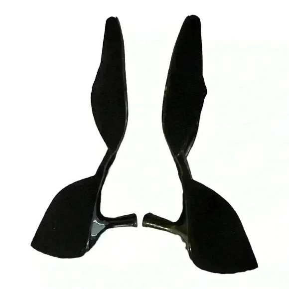 Stuart Weitzman Square Toe Black Heels Size 9 AAAA - Picture 5 of 9